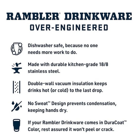 YETI Rambler 25 oz Tumbler with Handle and Straw Lid, Travel Mug. Brand New - Picture 4 of 11